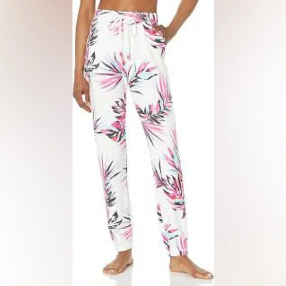 PJ Salvage Whimsy Palm PJ Set jersey with a tropical palm print